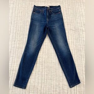 Madewell 10" High Rise Skinny Jeans Sz 28